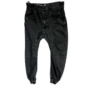 Men's Publish Sprinter Vintage Wash Black Joggers - Size 30 (28x29) - $98 Retail